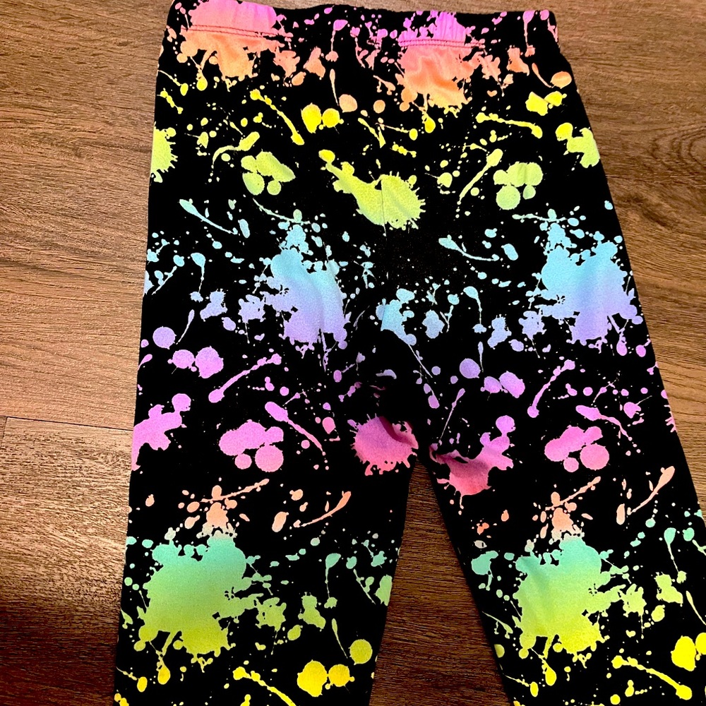 Pixie Lane Size 7 Splatter Leggings